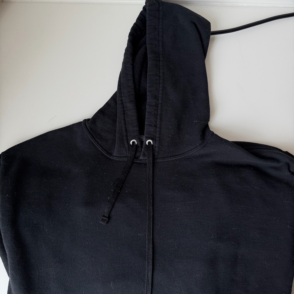 Athletic Works Black Hooded Pullover with Logo